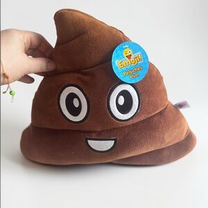 Emoji Poop Plush Pillow 12 Inch Funny Novelty Gift New With Tag